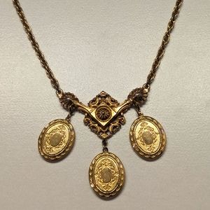 Costume Jewelry 3 locket necklace